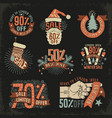 christmas discount new year sale vector image vector image