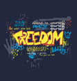 street graffiti poster typography urban style vector image