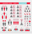 set of web icons for business finance office vector image