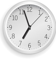 white clock vector image