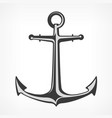 anchor on white vector image