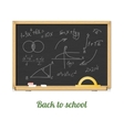 black chalkboard vector image