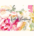 artistic design of abstract trendy pink watercolor vector image