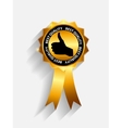 best choice label with red ribbon vector image