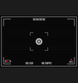 digital camera viewfinder design element vector image vector image