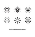 halftone dots forms vector image