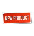 new product red square sticker isolated on white vector image