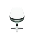 transparent empty wine glass isolated on white vector image
