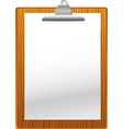 clip board with paper blank vector image