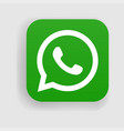 whatsapp logo icon vector image vector image