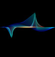 abstract colorful wave element for music design vector image vector image