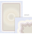 certificate background vector image vector image