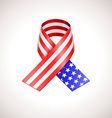 usa flag ribbon american patriotic sign vector image vector image