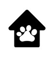 dog paw print icon vector image vector image