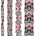 haida style seamless pattern vector image