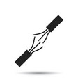 high voltage power cable electric cable icon vector image