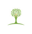 logos of green leaf ecology nature element icon vector image