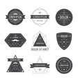 set of hipster modern labels icons vector image vector image