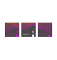 a set music covers with abstract elements vector image vector image