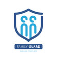 family guard blue emblem template vector image