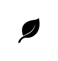 Leaf flat icon Royalty Free Vector Image - VectorStock
