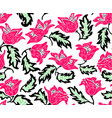 floral pattern with colorful flowers vector image
