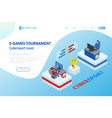 isometric cybersports competition cybersport vector image