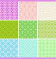 set of seamless repeating abstract backgrounds vector image