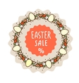 easter sale sticker template vector image