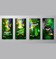 st patrick s day poster design template vector image vector image