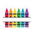 colorful crayon concept of back to school vector image