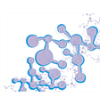 abstract molecular structure background vector image