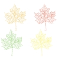 maple leaves vector image