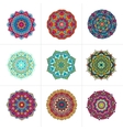 mandala ornaments set vector image