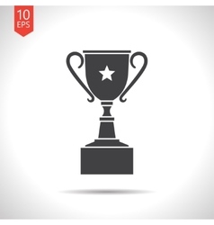 Flat trophy Royalty Free Vector Image - VectorStock