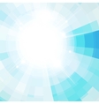 sun in the blue sky vector image