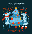 symbol year bull and ox decorate vector image vector image