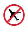 no aircraft flat isolated vector image