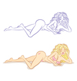 sexy girl vector image