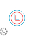 hipster initials ll letters logo combination l vector image vector image