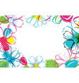 spring season banner template background vector image