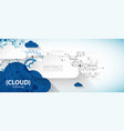 cloud computing concept abstract technology vector image vector image