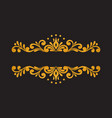 elegant luxury vintage gold floral border vector image