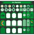 printable set of saint patrick party elements vector image vector image