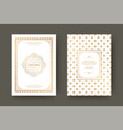 christmas greeting card vintage design ornate vector image vector image