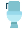 toilet color icon lavatory symbol wc seat vector image vector image