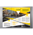 brochure 3 fold flyer design a4 template vector image vector image