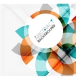 geometrical background circle shapes vector image