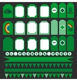 printable set of saint patrick party elements vector image vector image