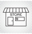 store icon in flat style shop symbol simple vector image